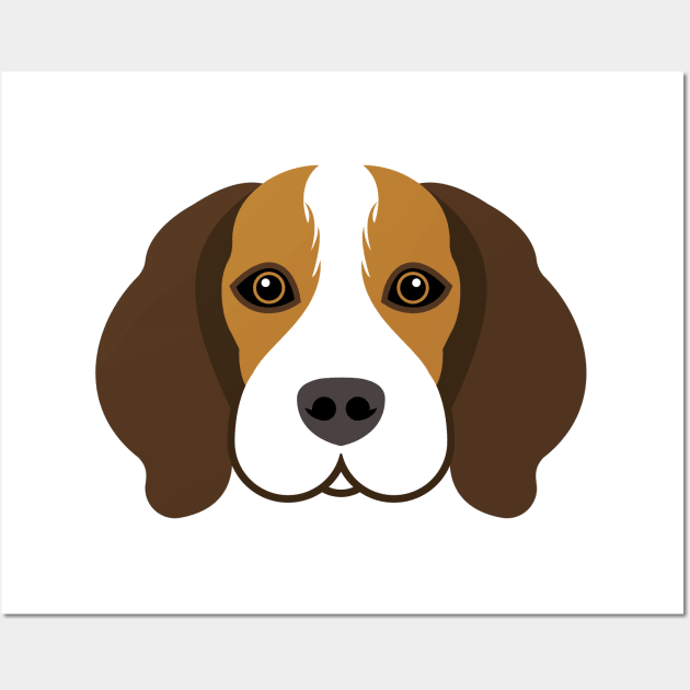 Beagle Dog Face Wall Art by ShirtBricks